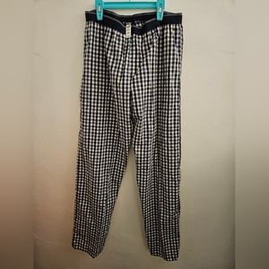 George Men's NWT Sleep Pajama Relax pj Pants Sleepwear Plaid Pattern Medium M bl